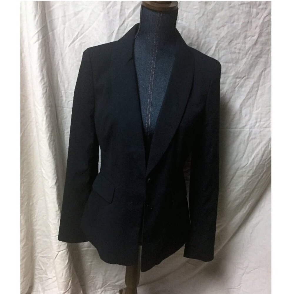 ANN TAYLOR - NAVY COLOR LINED JACKET
